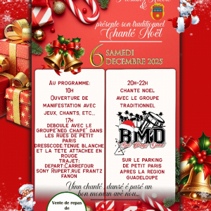 Chanté Nwel (Noël) le Samedi 6 Décembre 2025